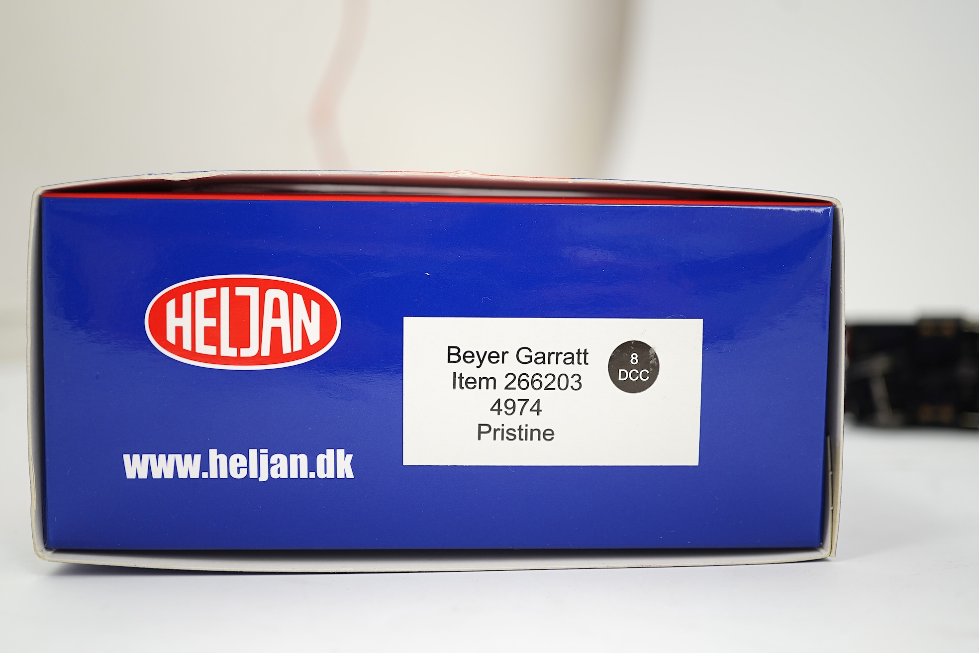 A boxed 00 gauge Heljan model (266203) of LMS Beyer Garrett, 4994, 4-6-0+0-6-4 locomotive, powered for two rail operation.